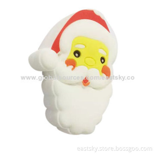 Santa Claus shaped USB, made of soft PVC material, OEM orders are welcomeNew